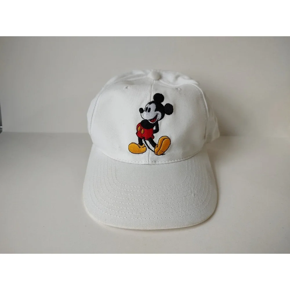 Vintage Disney‎ White baseball cap hat Mickey Mouse Goofy Hat co